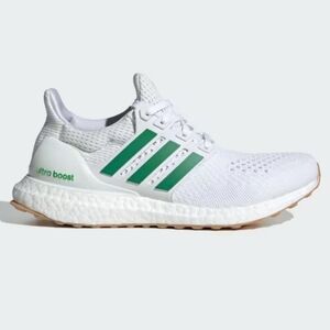 Adidas UltraBoost White and Green Sneakers